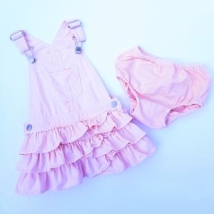 BABY GAP Denim Overall Dress Jumper 12-18 Mos